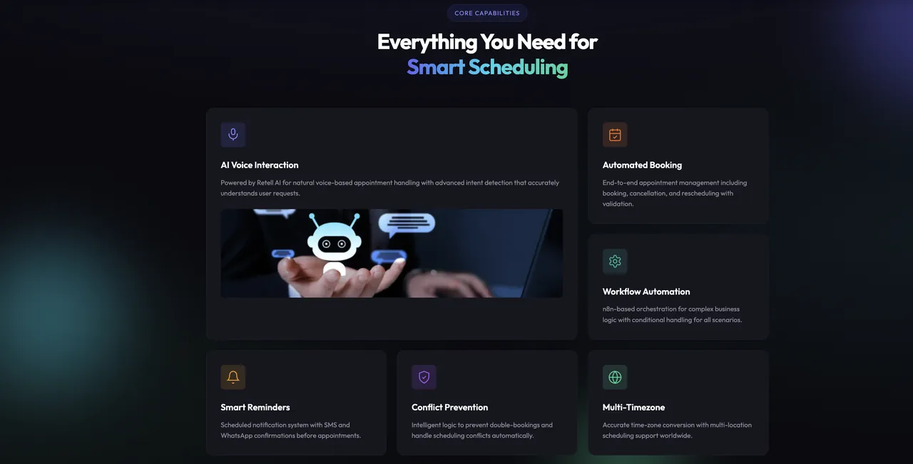 AI Receptionist - Smart Scheduling Features